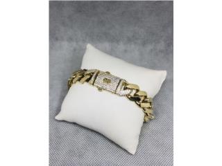 Pulsera cubana Mónaco 14k 