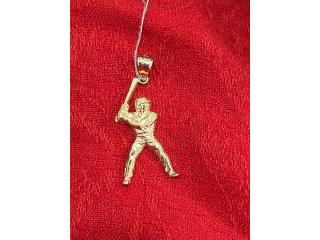 Charm de pelotero 14k