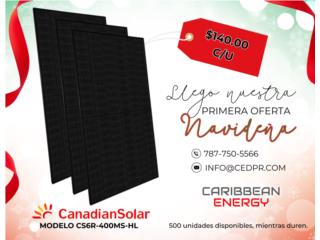 Canadian Solar 400W Monocristalinas, CARIBBEAN ENERGY DISTRIBUTOR Puerto Rico