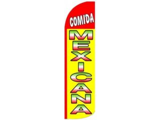 Banner COMIDA MEXICANA 3 x 11.5 Ft., WSB Supplies U Puerto Rico