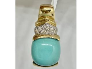 CHARM TURQUESA 14KT, JOYERIA CARMEN  Puerto Rico