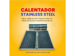 Adjuntas Puerto Rico Tanques de Agua, Calentador Solar STAINLESS STEEL MARINO