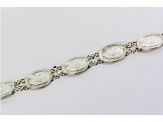 PULSERA MONEDAS PLATA 925, JOYERIA CARMEN  Puerto Rico