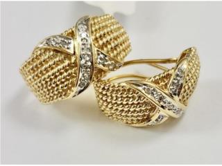 PANTALLAS BRILLANTES 14KT, JOYERIA CARMEN  Puerto Rico