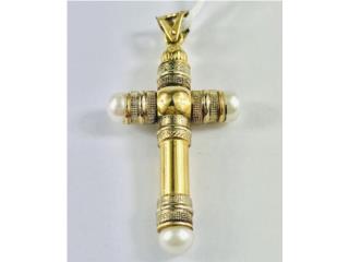 CHARM CRUZ PERLAS 14KT, JOYERIA CARMEN  Puerto Rico