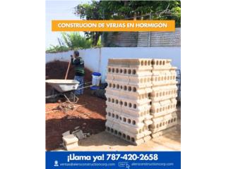 Construcción de verjas e instalación de rejas, Alers Construction Corp. Puerto Rico
