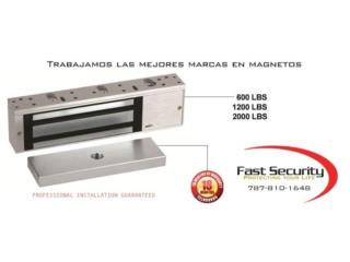 -------- Magnetica 800 lbs ------para puerta, FAST SECURITY  Puerto Rico