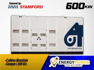 Generador 600KW 480/277v Tanque 1100 gls., Energy Powers Solutions Puerto Rico
