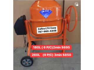 Mezcladora de cemento  2min y 3min(variedad), Zafira LTV Service Corp. Puerto Rico