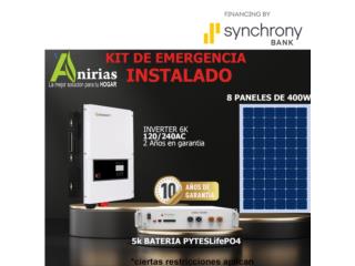 Financiado kit de emergencia 5k, Anirias Inc Puerto Rico