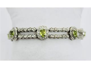 Puerto Rico - ArticulosPULSERA PERIDOT BRILLANTES 14KT Puerto Rico