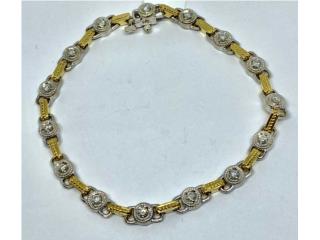 PULSERA TENNIS BRILLANTES 14KT, JOYERIA CARMEN  Puerto Rico