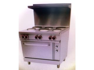 ESTUFA ELECTRICA HDS - 6 HORNILLLAS -1 HORNO, AA Industrial Kitchen Inc Puerto Rico