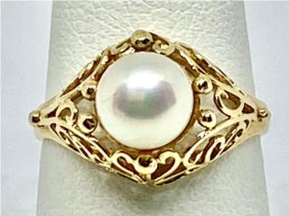 SORTIJA PERLA 14KT, JOYERIA CARMEN  Puerto Rico