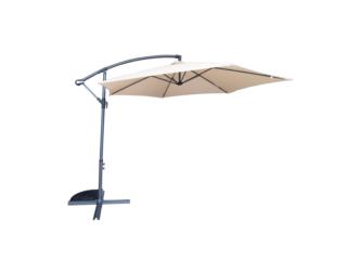 SOMBRILLA DE PATIO CON STAND COLOR BEIGE, IBSTOREPR.COM  ( Escrbenos por texto ) Puerto Rico