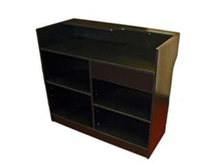 Ledgetop Counter, Black 48W x 20D x 42H., WSB Supplies U Puerto Rico