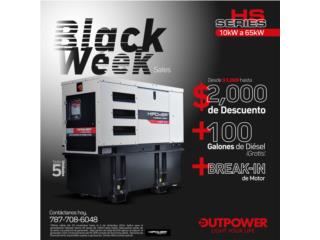 Carolina Puerto Rico Herramientas, Generador HIPOWER HS Series 10KW-65KW