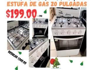 Estufa de gas 20 pulgadas, Muebleria R&L Furniture World Puerto Rico