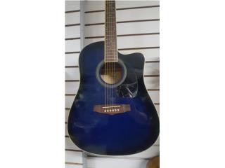 Ibanez electro acustica guitarra blue burst, La Antorcha Music arecibo Puerto Rico