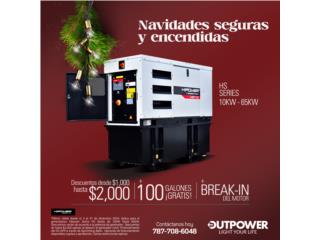 Generadores Hipower HS Series, Outpower Energy Corp. Puerto Rico