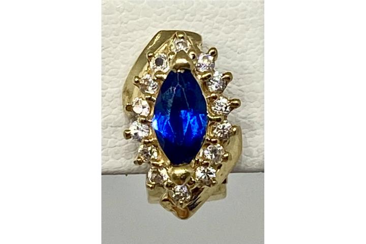 PANTALLAS CUBIC ZIRCONIA 14KT