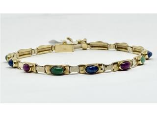 PULSERA PDRAS. SEMI-PRECIOSAS 14KT, JOYERIA CARMEN Puerto Rico