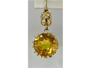 PANTALLAS CITRINAS 14KT, JOYERIA CARMEN Puerto Rico