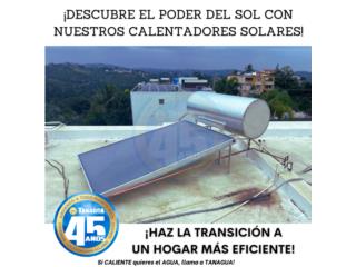 Calentador solar con tecnologia avanzada, #1 Agua Tanagua Puerto Rico