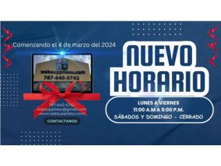 NUEVO HORARIO EFECTIVO 3-4-24, WSB Supplies U Puerto Rico
