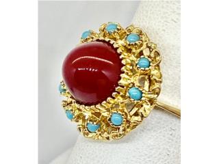 SORTIJA RUBI CABUCHON 18KT, JOYERIA CARMEN  Puerto Rico