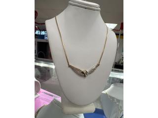 Collar 10k con diamantes 