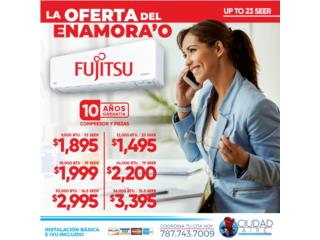 Trujillo Alto Puerto Rico Oficina, FUJITSU UP TO 33 SEER INVERTER 24,000 BTU 