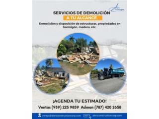 Demolicin en hormign, madera y otros., Alers Construction Corp. Puerto Rico