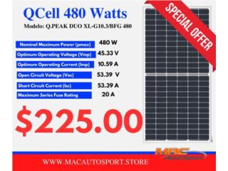 Placas Solares 480Watt Nuevas , MAC Autosport  Puerto Rico