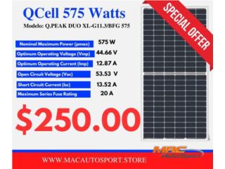 Placas Solares QCells 575Watt Nuevas , MAC Autosport  Puerto Rico