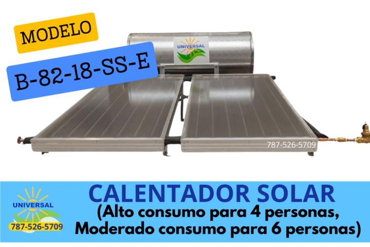CALENTADOR SOLAR S/S 2 PLACAS PARA 4-6PERS.