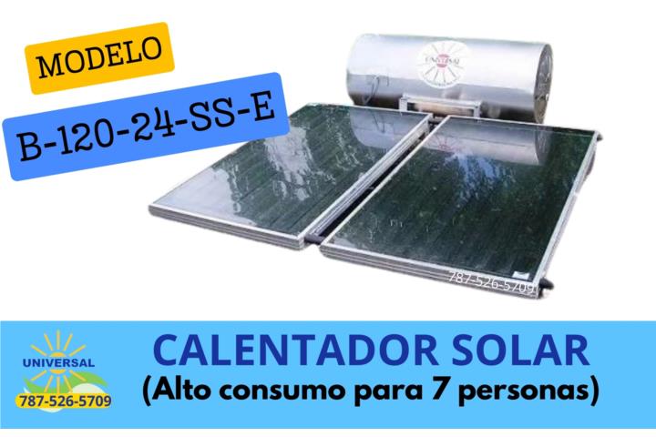 CALENTADOR SOLAR S/S 2 PLACAS PARA 7 PERSONAS