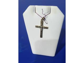 14K Y/G CROSS PENDANT