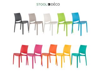 SILLAS Y STOOLS PLASTICOS