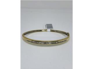 Bangle 10k con diamantes 