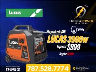 LUCAS 3900 120V., ENERGY POWER SOLUTION Puerto Rico