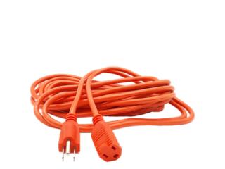 EXTENSION ELECTRICA DE 25 PIES COLOR ORANGE, IBSTOREPR.COM  ( Escrbenos por texto ) Puerto Rico