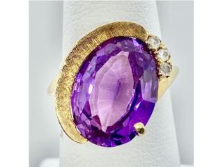 SORTIJA AMATISTA 14KT, JOYERIA CARMEN  Puerto Rico