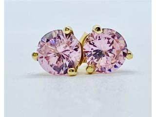 BROQUELES ROSA DE FRANCIA 14KT, JOYERIA CARMEN Puerto Rico