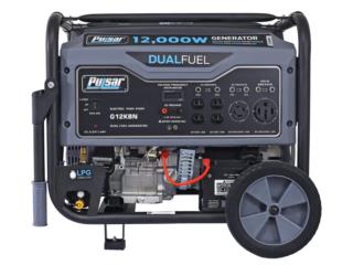 Pulsar 12,000W Dual Fuel Portable PLANTA , GENERATORS & MORE INC. Puerto Rico