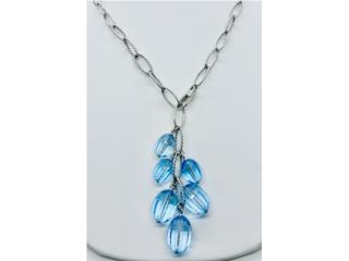 GARGANTILLA QUARZO AZUL 14KT, JOYERIA CARMEN Puerto Rico