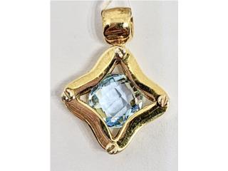 PENDANT AQUAMARINA 18KT, JOYERIA CARMEN  Puerto Rico