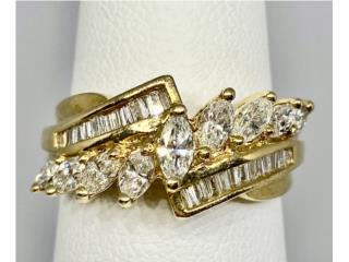 SORTIJA  BRILLANTES 14KT, JOYERIA CARMEN  Puerto Rico