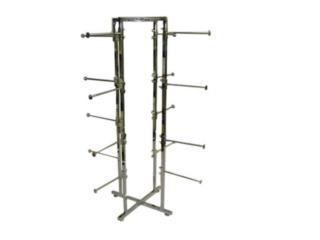 4 Way Lingerie Rack W/19 Round 12 Arms Ch., WSB Supplies U Puerto Rico