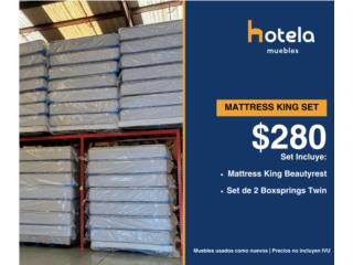 Mattress King Marca Beautyrest Con Boxspring, Gondolas PR Puerto Rico